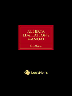 cover image of Alberta Limitations Manual